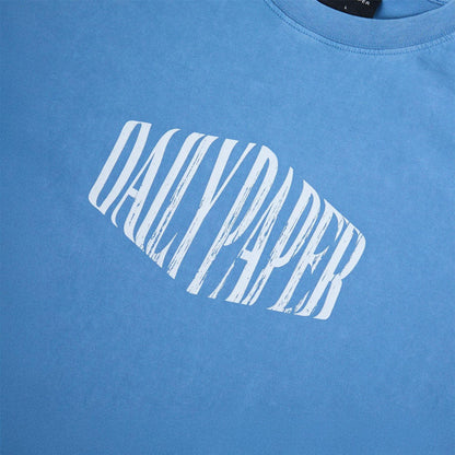 Quiet Blue - Side - Daily Paper Mens Washed Out Logo T-Shirt