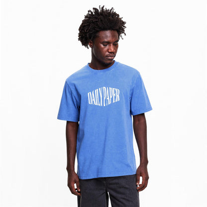 Quiet Blue - Lifestyle - Daily Paper Mens Washed Out Logo T-Shirt