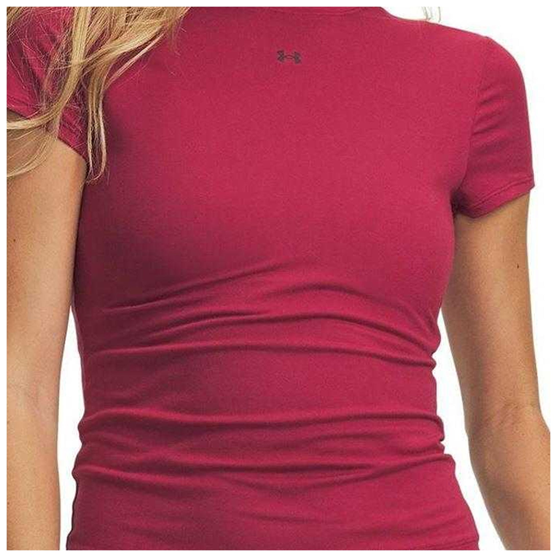 Claret - Back - Under Armour Womens-Ladies Motion T-Shirt