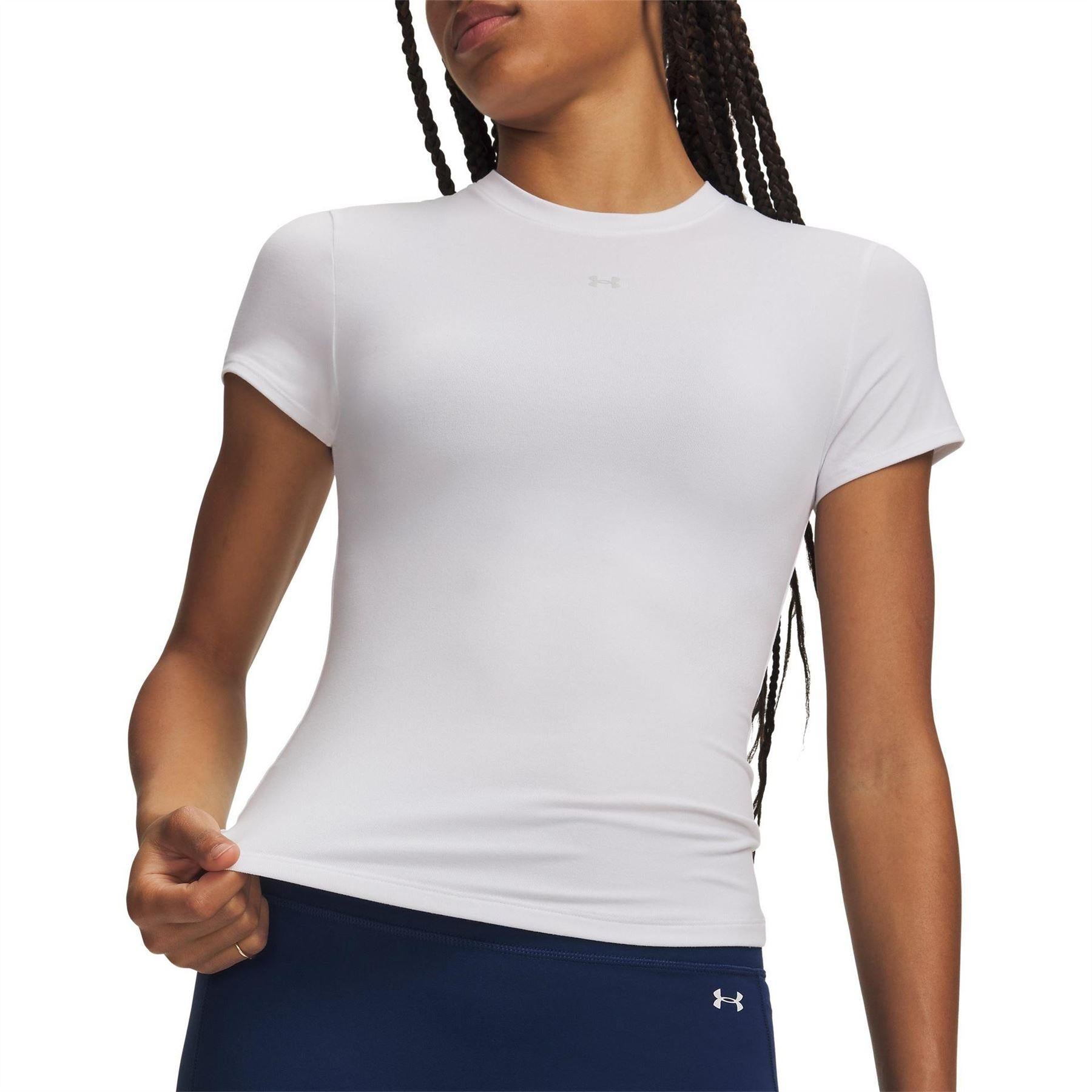 White - Side - Under Armour Womens-Ladies Motion T-Shirt