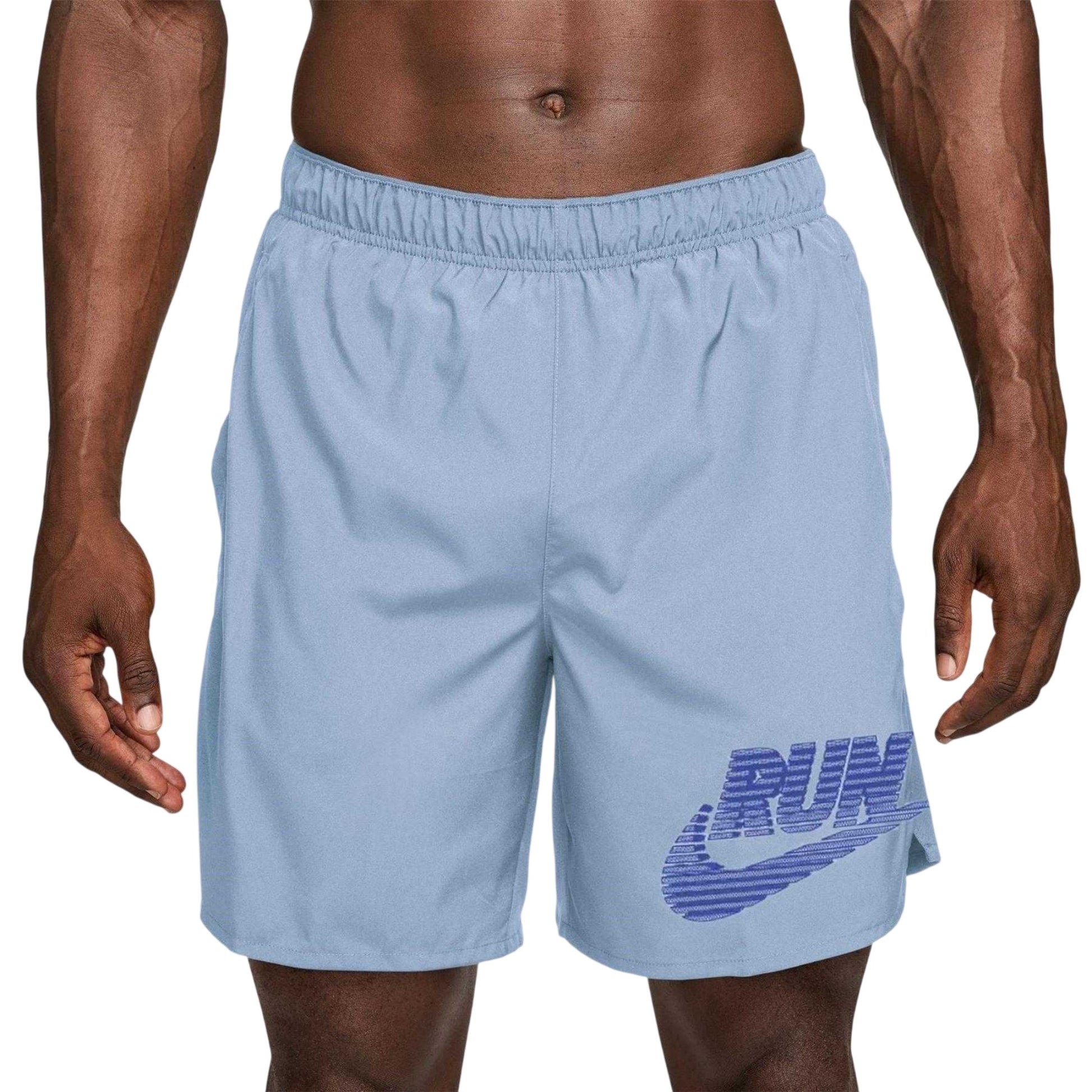 Blue - Front - Nike Mens Performance Lightweight Running Shorts