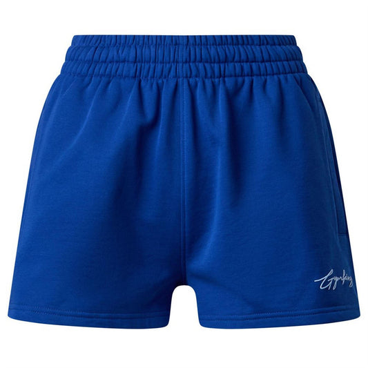 Jewel Blue - Front - Gym King Womens-Ladies Mindset Script Shorts