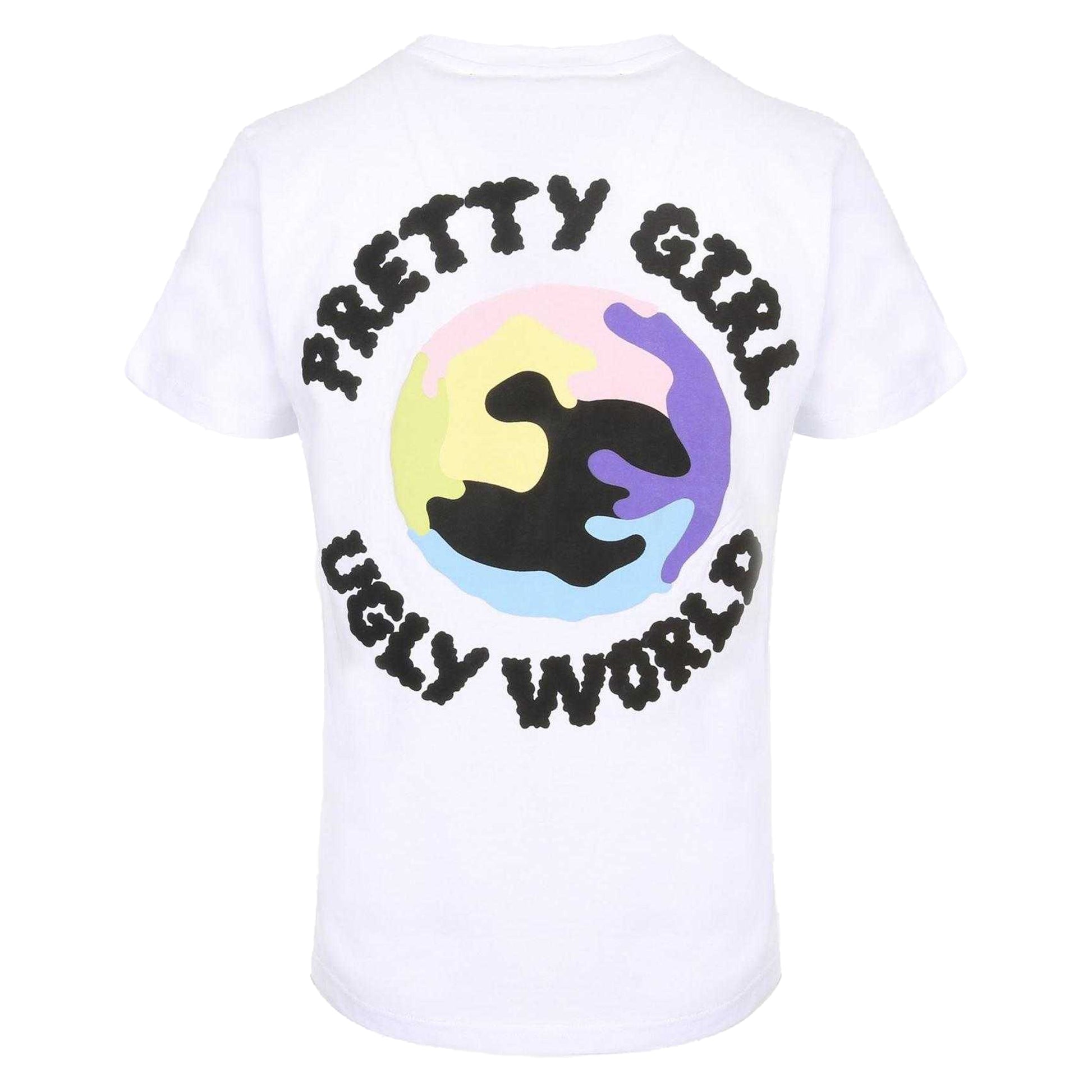 White - Back - Pretty Boy Ugly World Womens-Ladies Graphic Print Short-Sleeved T-Shirt