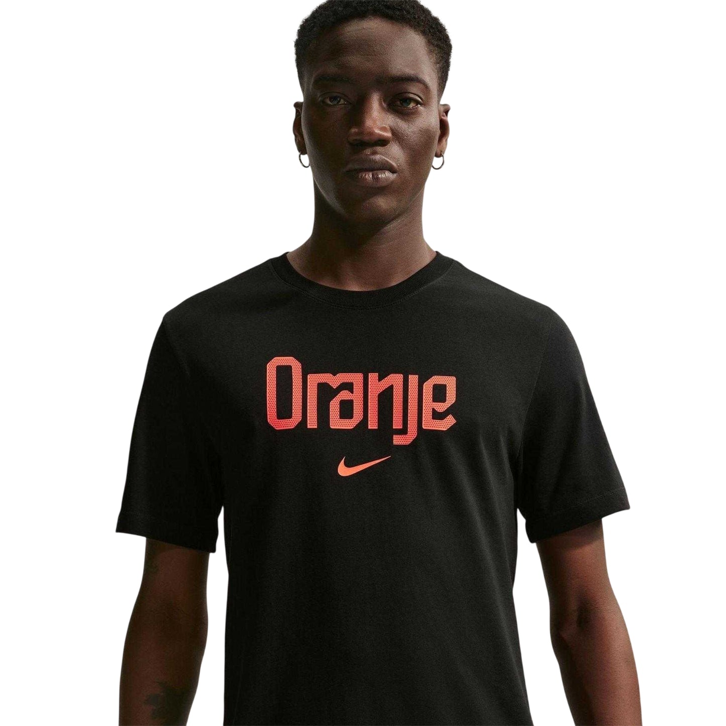 Black - Side - Nike Mens Team Netherlands FC Short-Sleeved T-Shirt