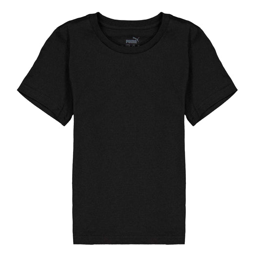 Puma Black - Front - Puma Childrens-Kids Logo Regular T-Shirt