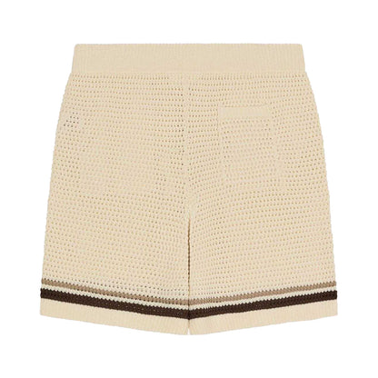 Off White - Back - Moncler Mens Woven Lightweight Track Shorts