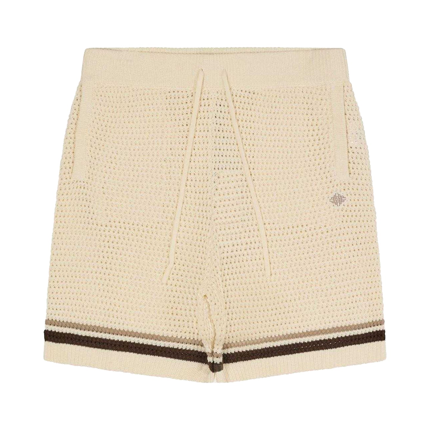 Off White - Front - Moncler Mens Woven Lightweight Track Shorts