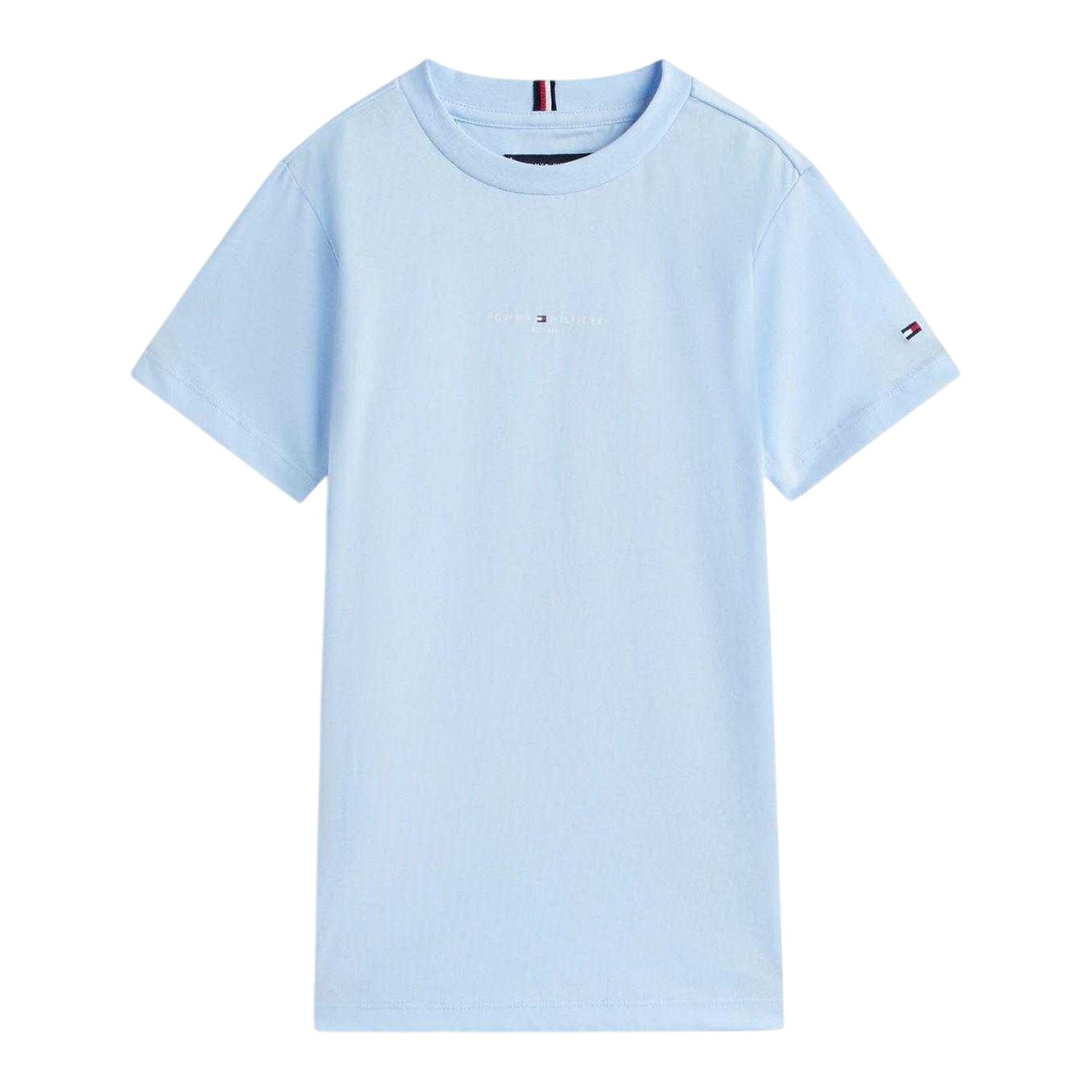 Sweet Blue - Back - Tommy Hilfiger Childrens-Kids Short-Sleeved T-Shirt & Shorts Set