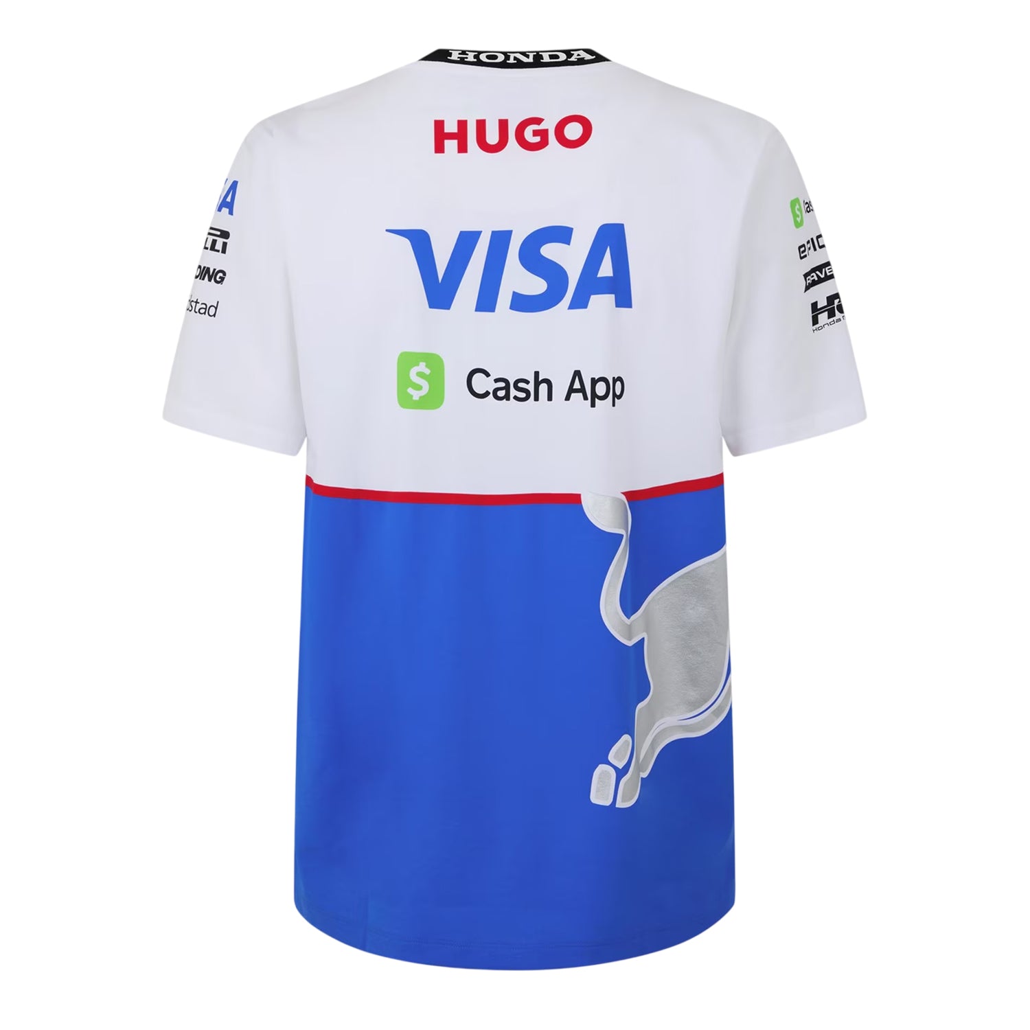 White - Back - Hugo Unisex Adult Visa Regular T-Shirt