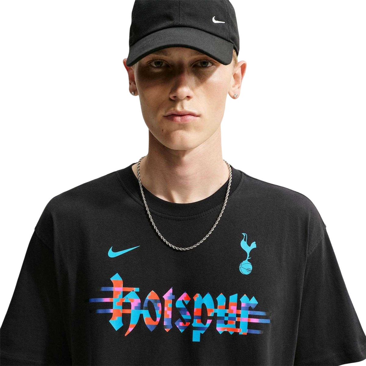 Black-White - Lifestyle - Nike Mens Wordmark Tottenham Hotspur FC T-Shirt