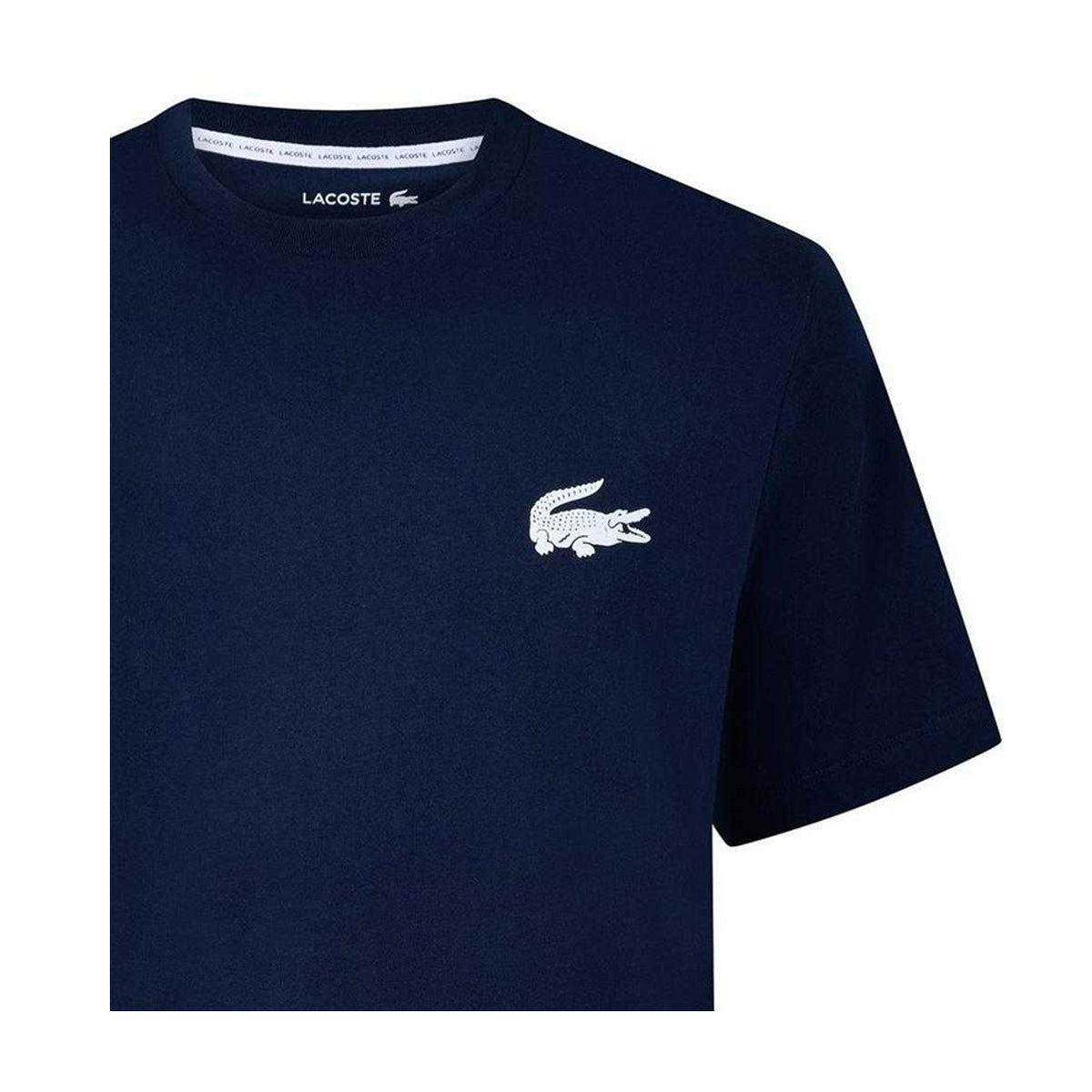 Navy - Side - Lacoste Mens Croc Pyjama Top