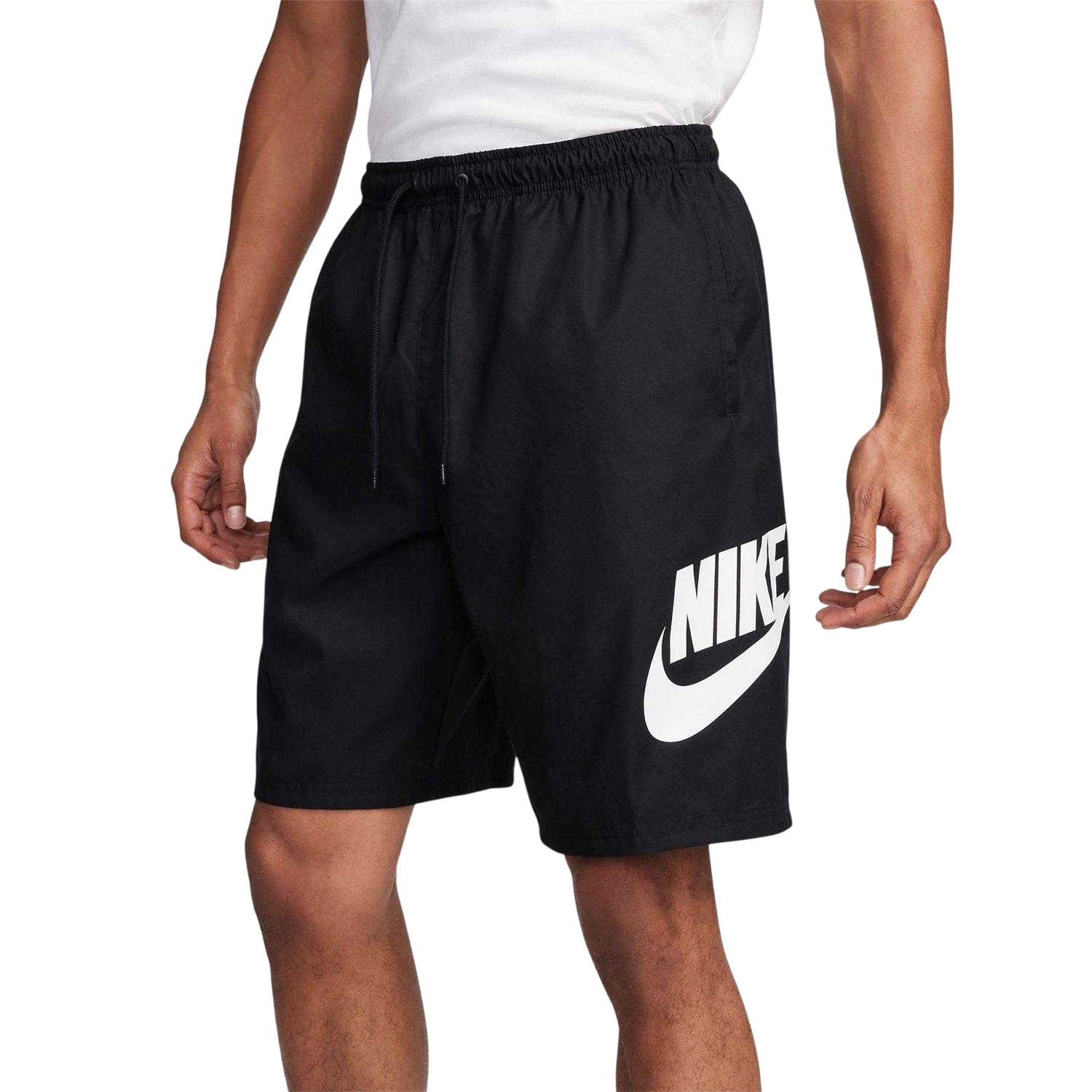 Black - Front - Nike Mens Club Relaxed Fit Shorts