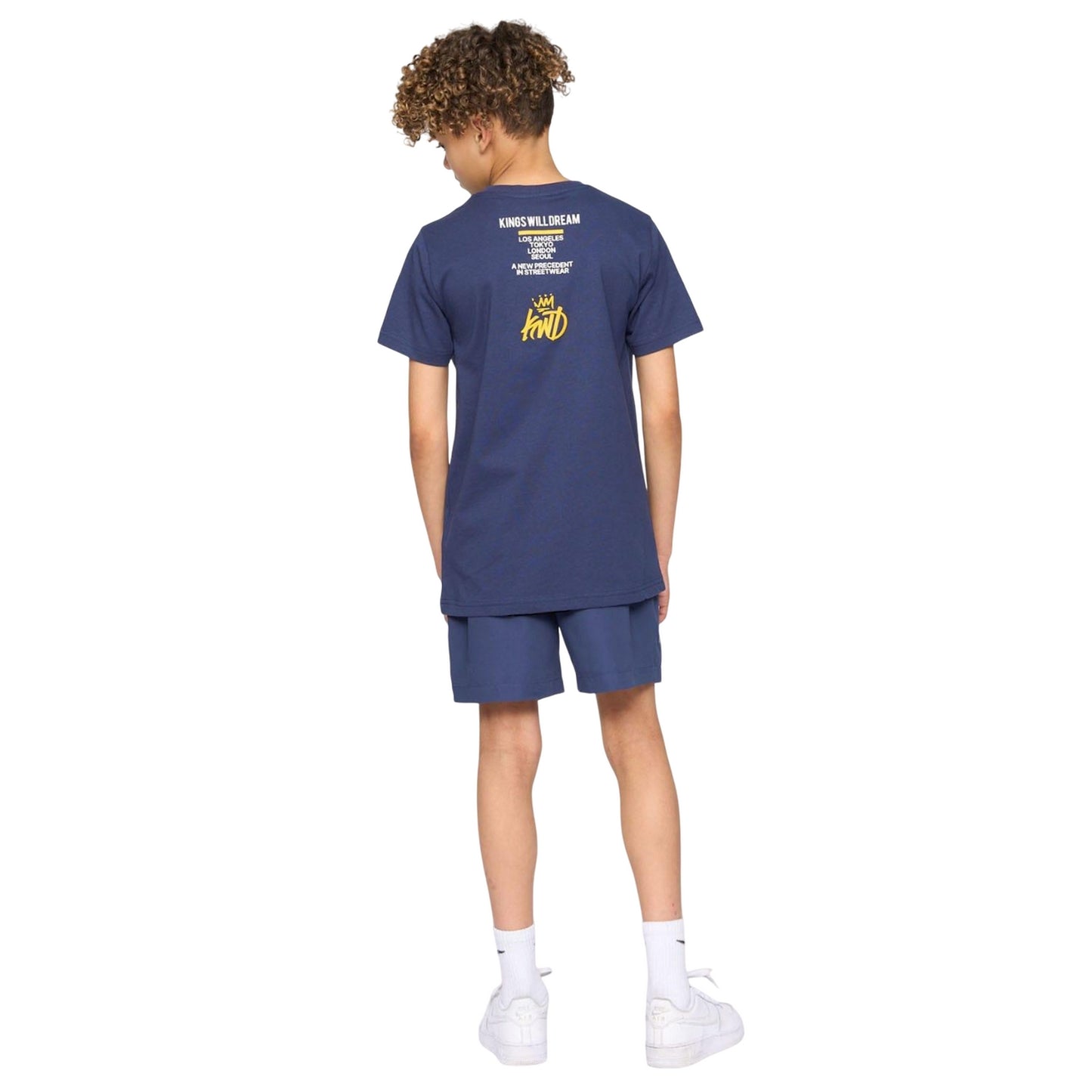 Navy - Back - Kings Will Dream Boys Tagged T-Shirt