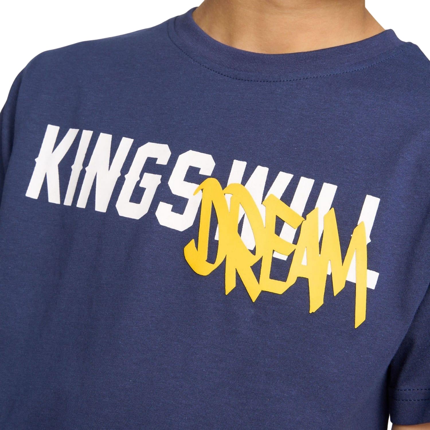 Navy - Side - Kings Will Dream Boys Tagged T-Shirt