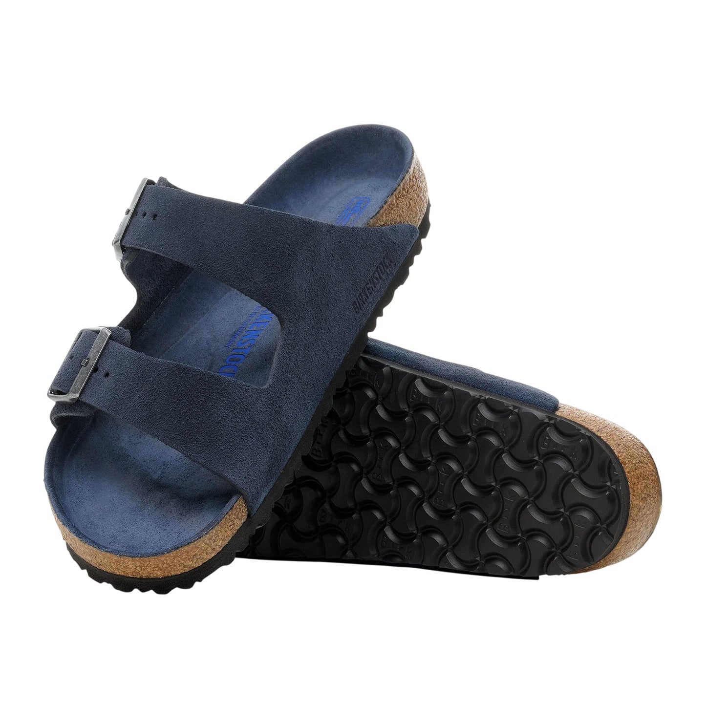 New French Navy - Lifestyle - Birkenstock Childrens-Kids Arizona Suede Sandals