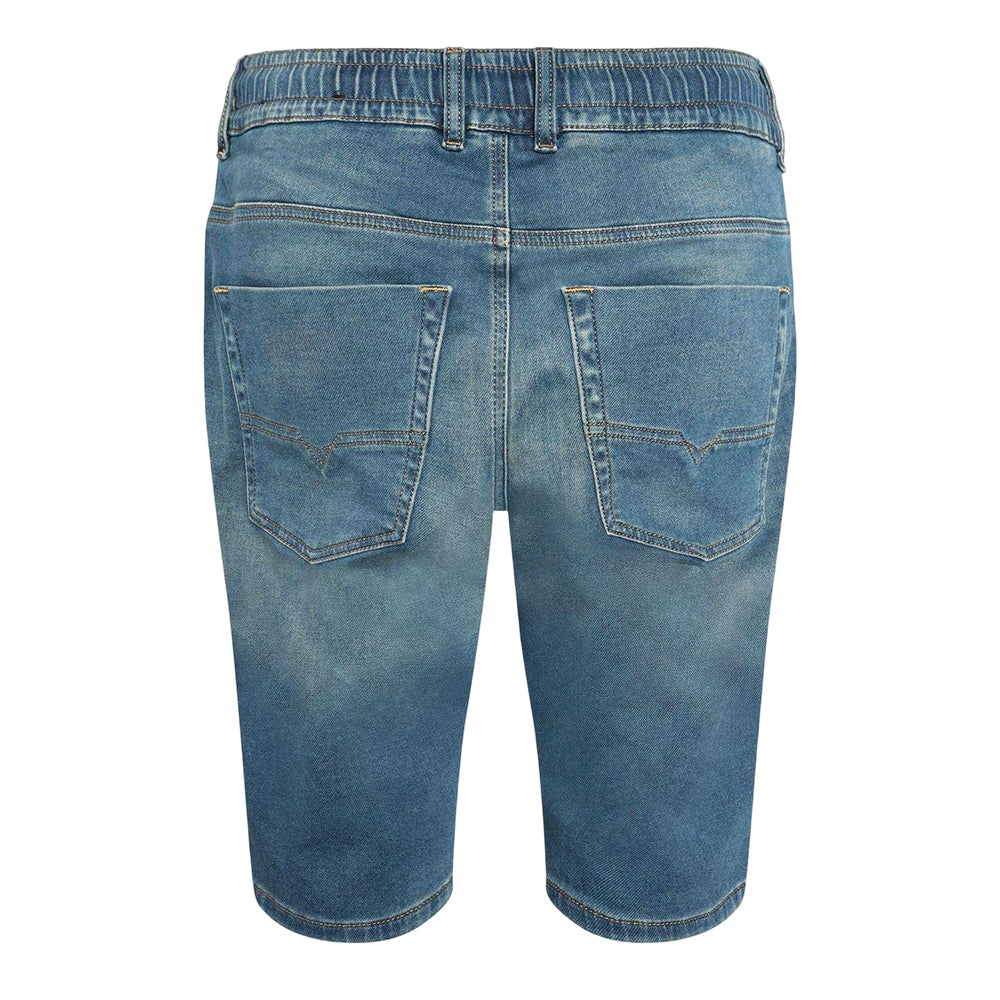 Blue Denim - Back - Diesel Mens Krooshort Z Denim Shorts