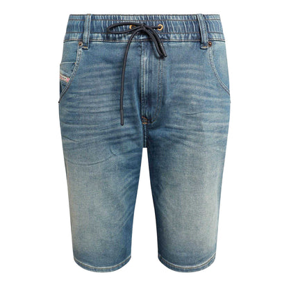 Blue Denim - Front - Diesel Mens Krooshort Z Denim Shorts