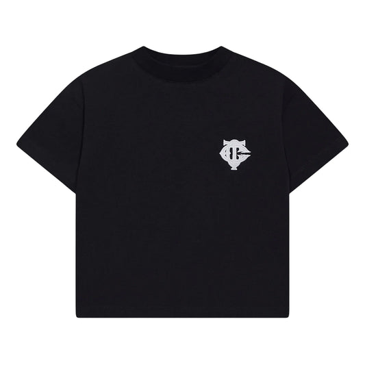 Black - Front - Couture Club Childrens-Kids Relaxed Fit Short-Sleeved T-Shirt
