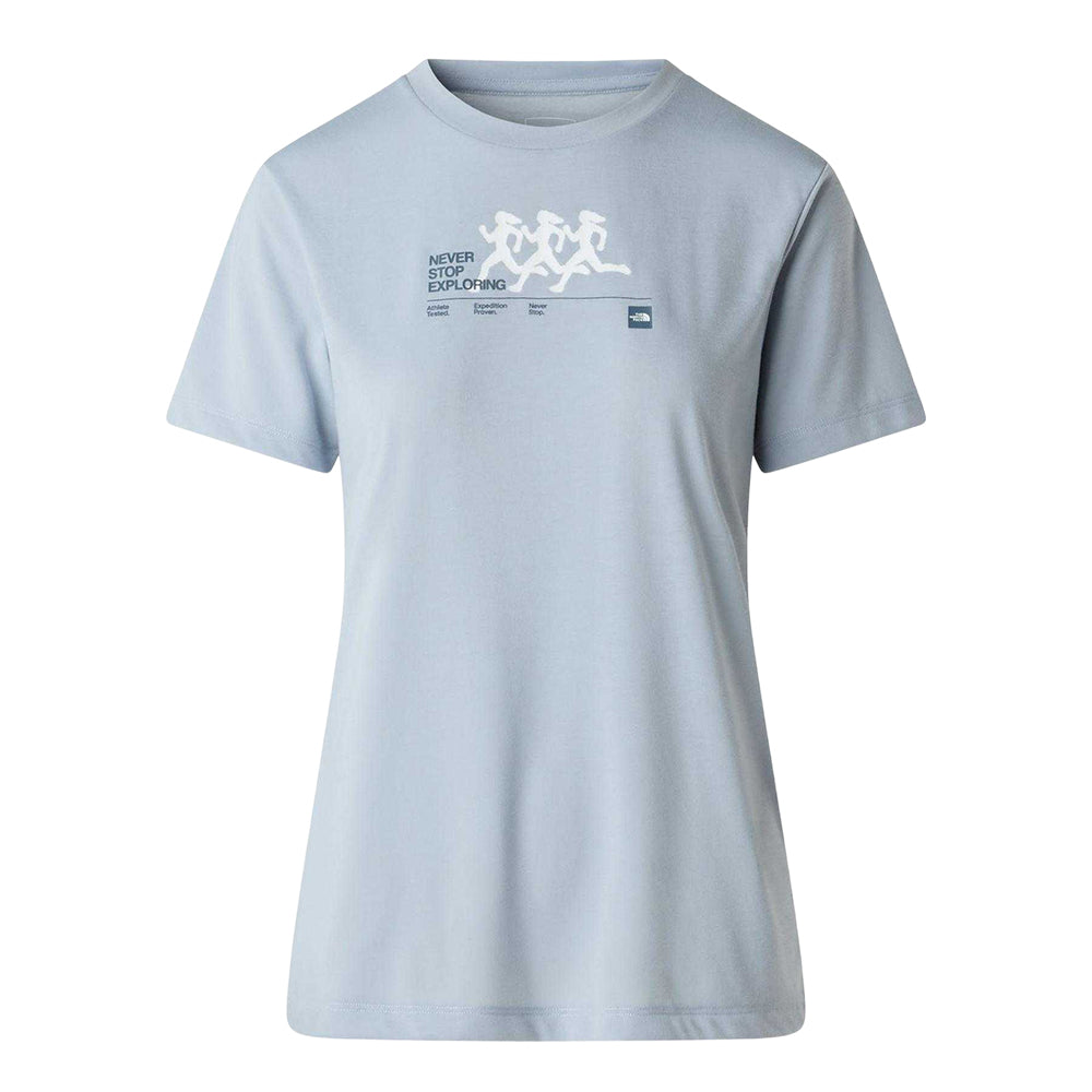 Frost Grey - Front - The North Face Womens-Ladies Never Stop Exploring Lightweight T-Shirt
