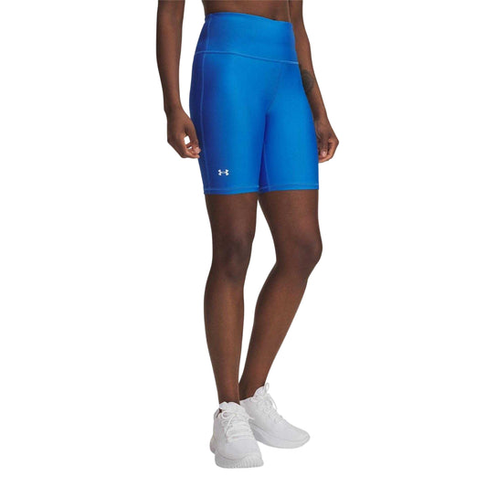Blue - Front - Under Armour Womens-Ladies Technical Fitted Cycling Shorts