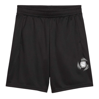Puma Black - Front - Puma Childrens-Kids Active Graphic Print Elasticated Waist Shorts