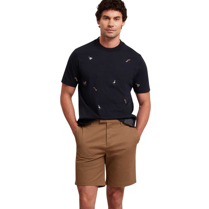 Tan - Side - Ted Baker Mens Tailored Chino Shorts