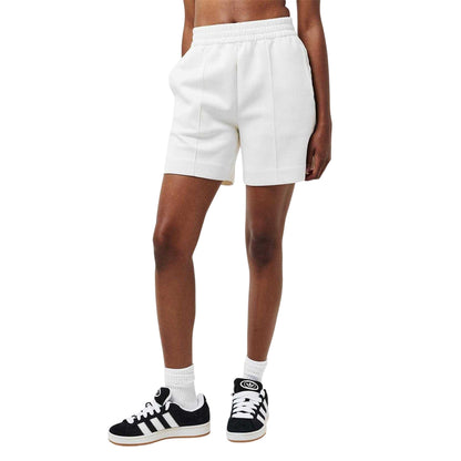 White - Side - PE Nation Womens-Ladies Prelude Woven Relaxed Fit Track Shorts