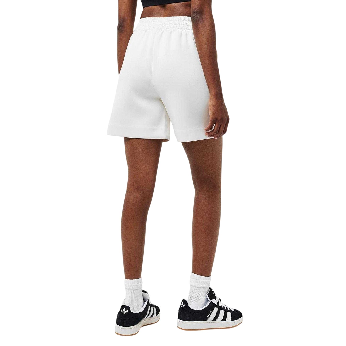 White - Lifestyle - PE Nation Womens-Ladies Prelude Woven Relaxed Fit Track Shorts