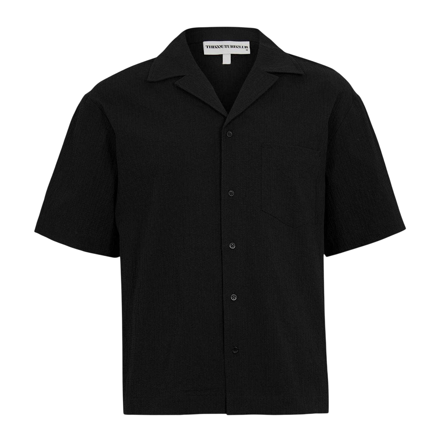 Black - Front - Couture Club Mens Lightweight Relaxed Fit Shirt
