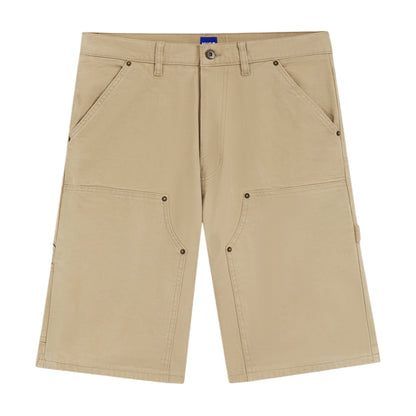Beige - Front - Hugo Mens Cotton Canvas Chino Shorts