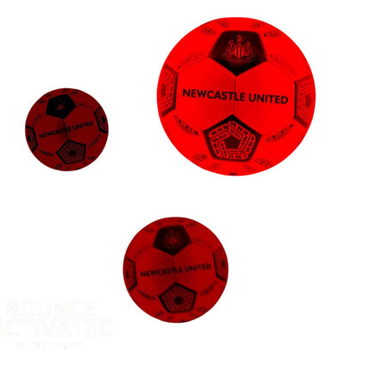 Black-White - Back - Newcastle United FC Team LED Light Football