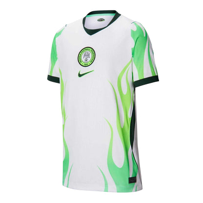 White-Green - Front - Nike Childrens-Kids Fifa World Cup 2026 Nigeria FC Dri-FIT Away Shirt