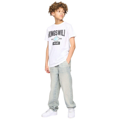 White - Pack Shot - Kings Will Dream Boys Knockout T-Shirt