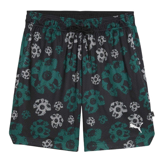 Black - Front - Puma Mens Hoopocalypse Reversible Basketball Shorts