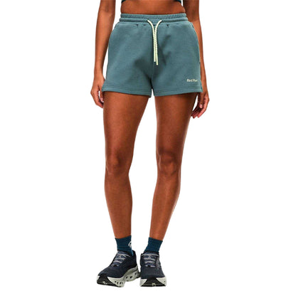 Green - Side - Red Run Womens-Ladies Skyline Sweat Shorts