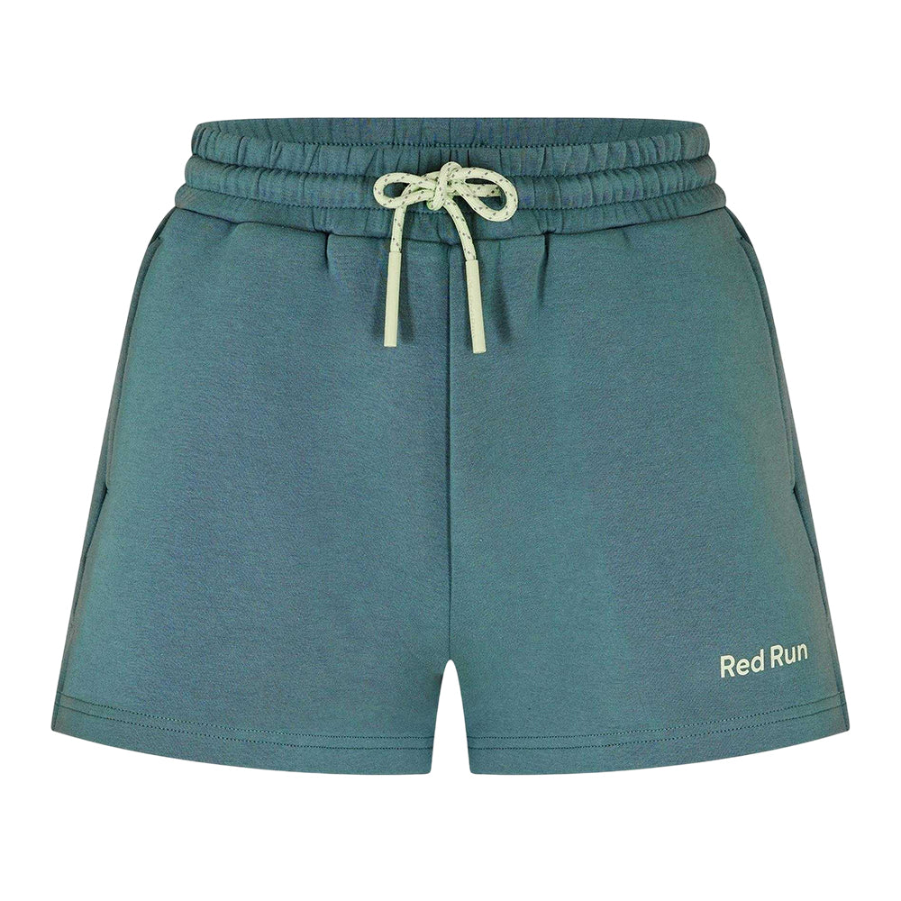 Green - Front - Red Run Womens-Ladies Skyline Sweat Shorts