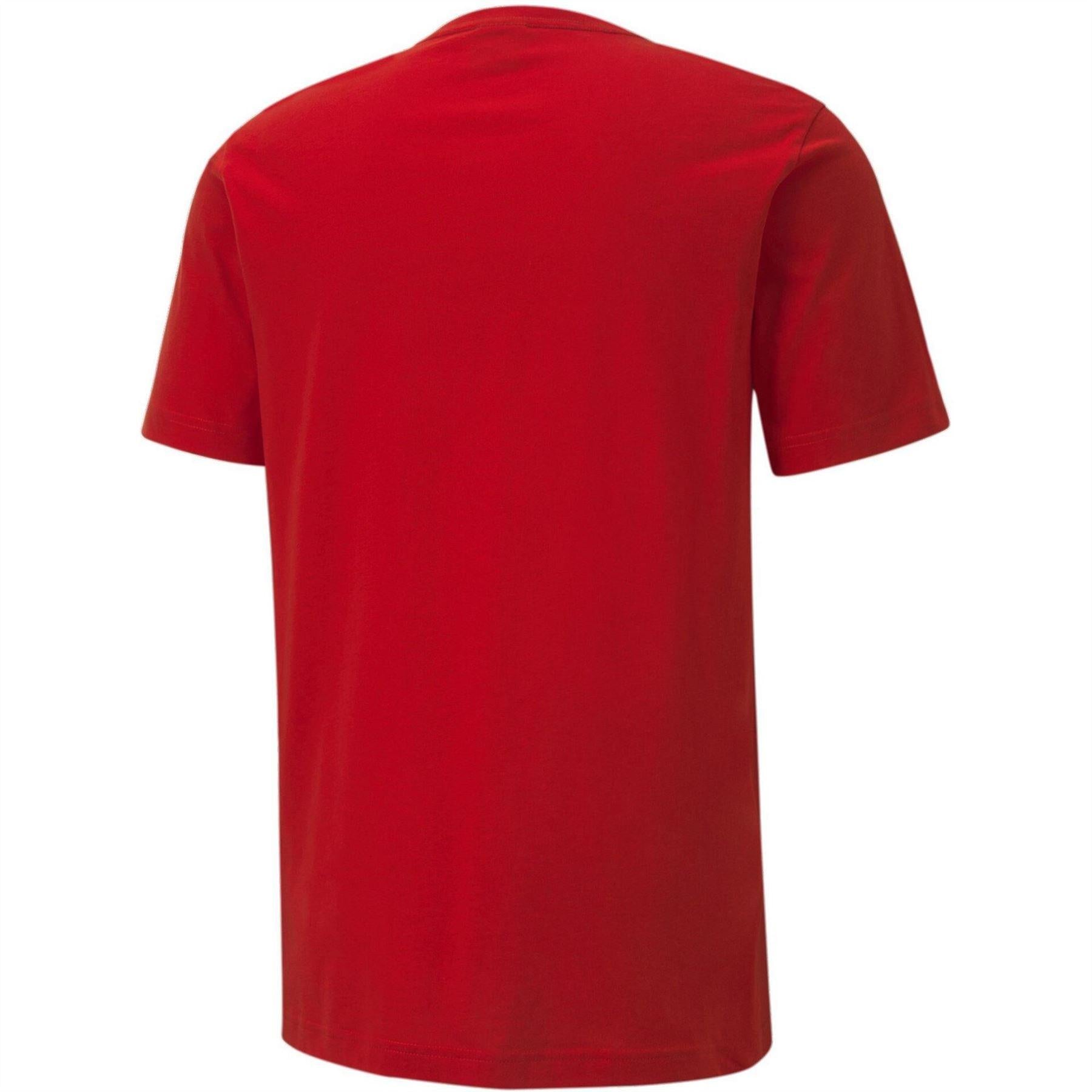 Red - Back - Puma Mens TeamGoal 23 Casuals T-Shirt