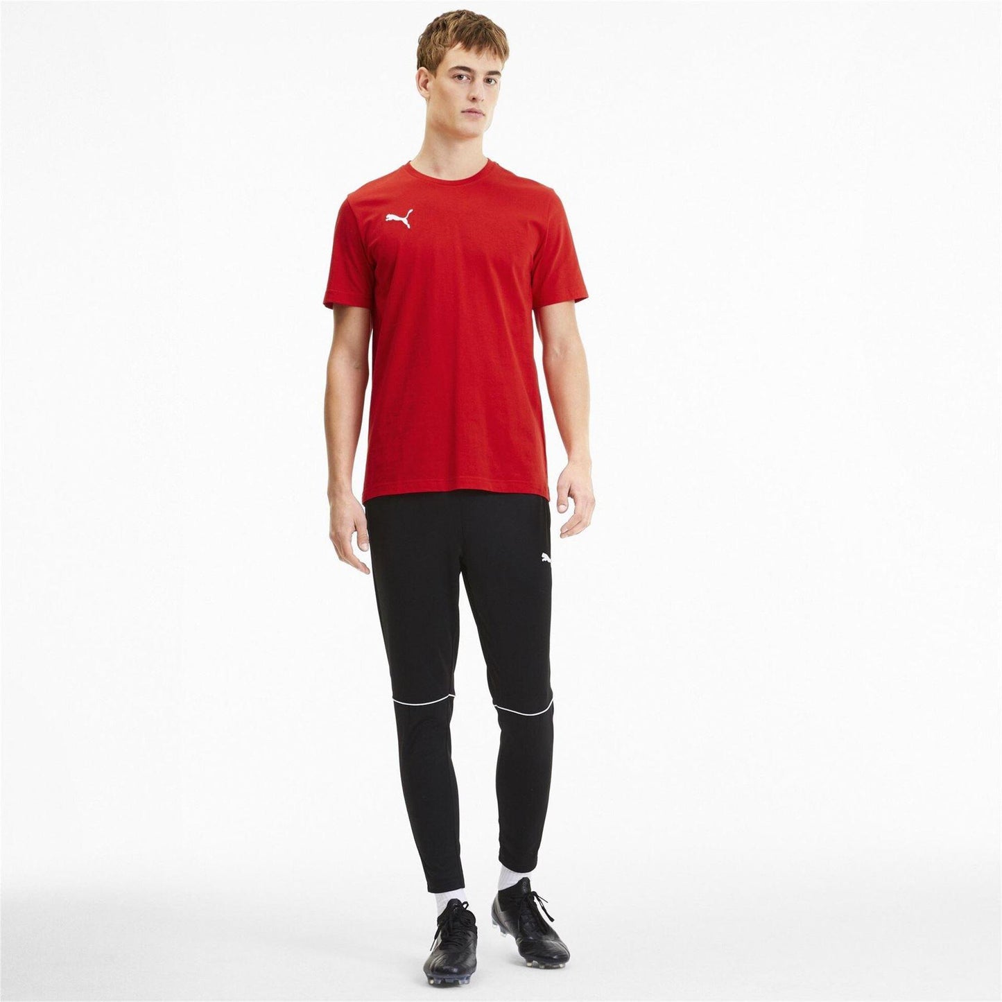 Red - Pack Shot - Puma Mens TeamGoal 23 Casuals T-Shirt