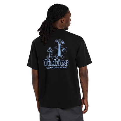Black - Back - Dickies Mens Graphic Print T-Shirt