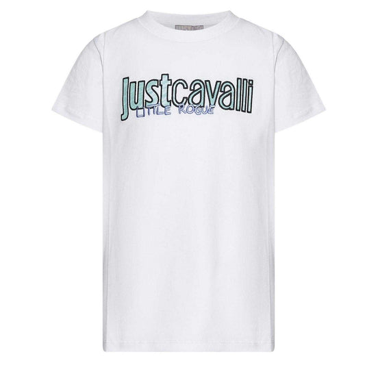 White - Front - Just Cavalli Childrens-Kids T-Shirt