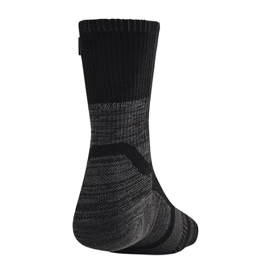 Black - Back - Under Armour Unisex Adult Armourdry High Rise Running Socks