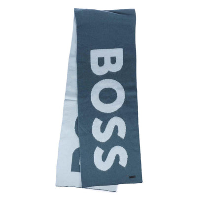 Turquoise-White - Back - Boss Womens-Ladies Feodoro Scarf