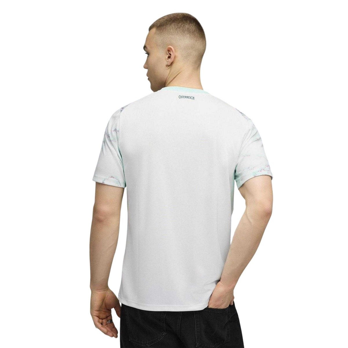 White-Mint - Pack Shot - Puma Mens World Cup 2026 Austria FC Away Shirt