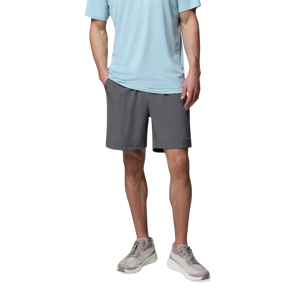 Grey - Front - Columbia Mens Valley Hiking Shorts