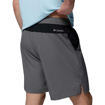 Grey - Back - Columbia Mens Valley Hiking Shorts