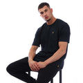 Navy - Lifestyle - Lyle & Scott Mens Stripe Textured T-Shirt