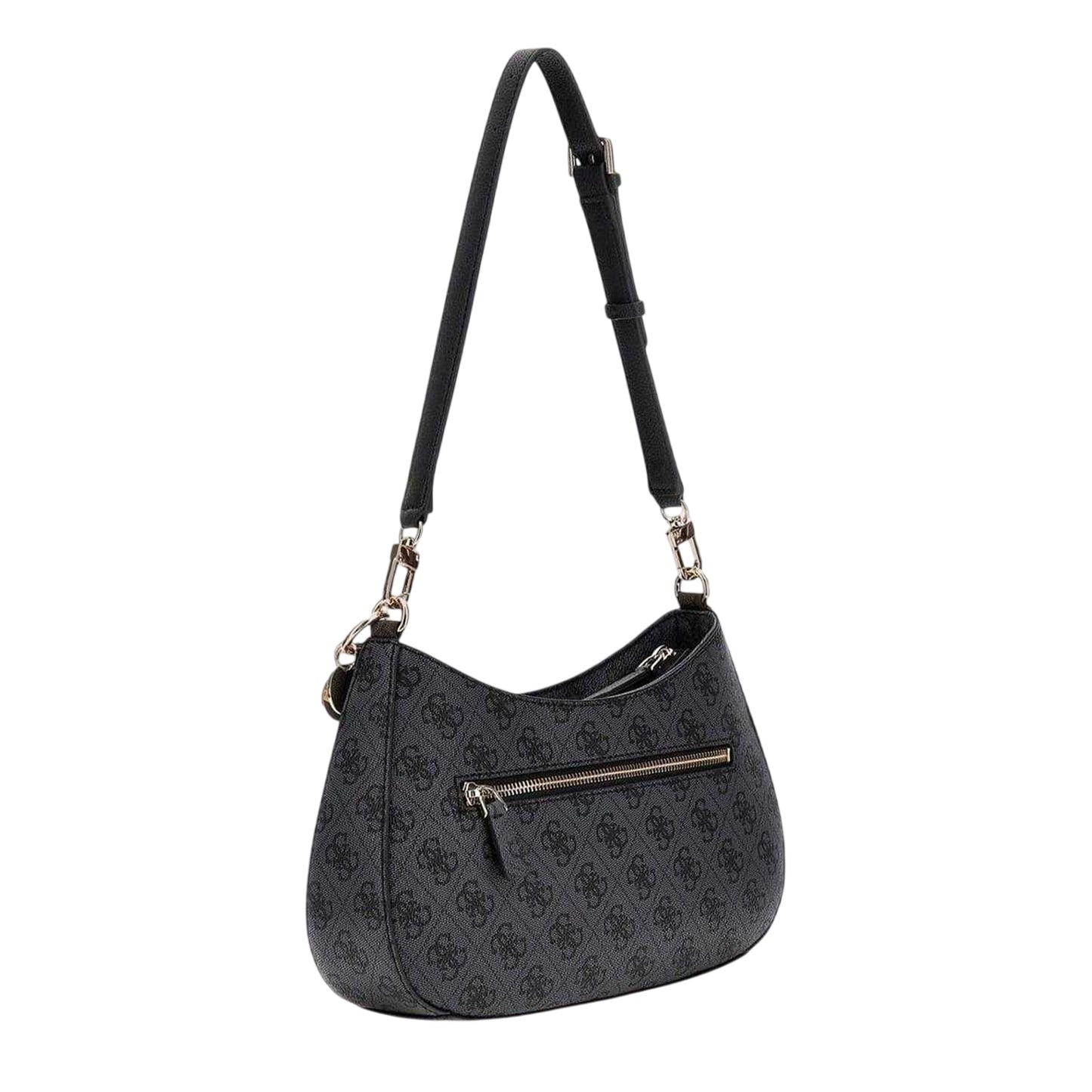 Black - Back - Guess Womens-Ladies Noelle Logo Shoulder Bag