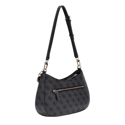 Black - Back - Guess Womens-Ladies Noelle Logo Shoulder Bag