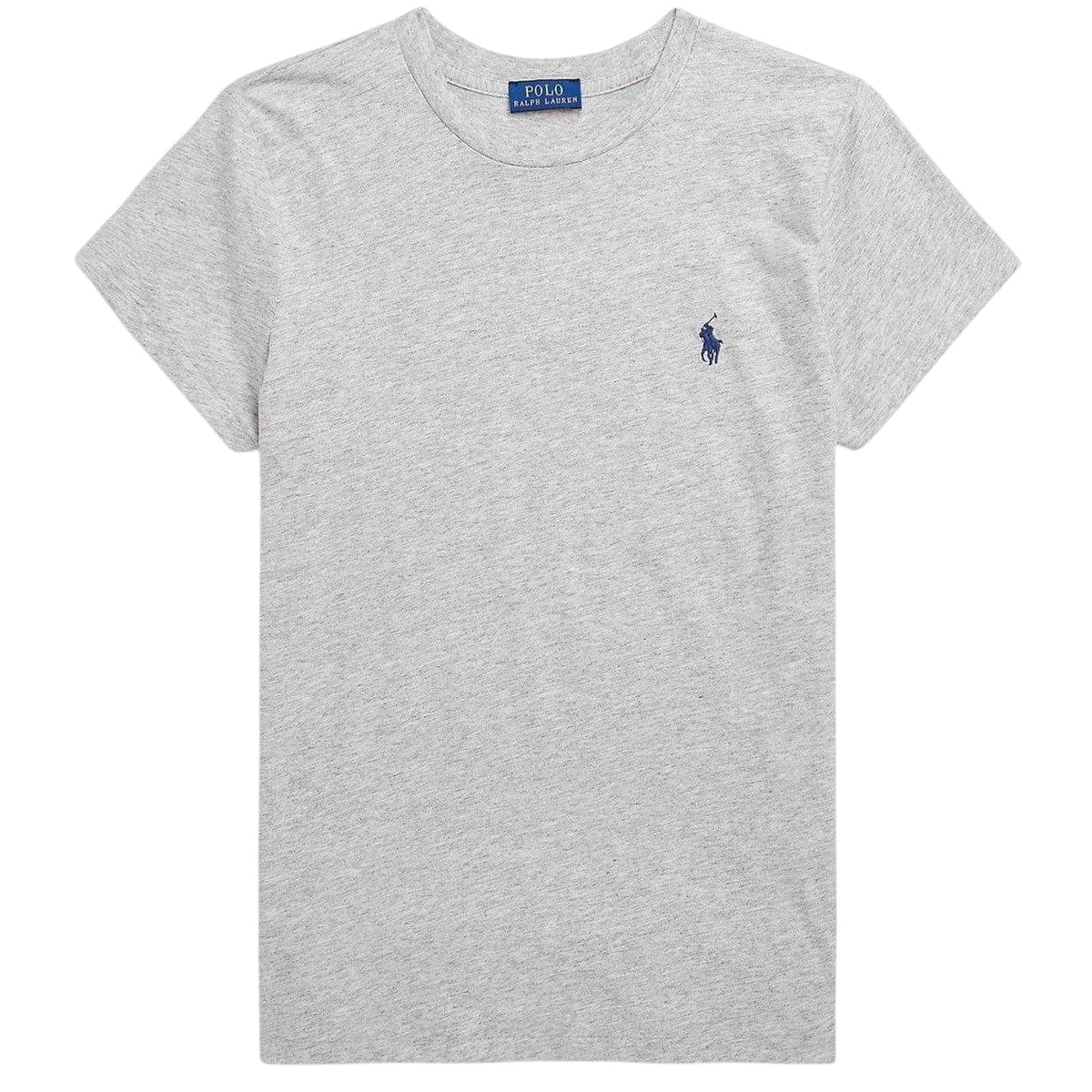 Heather Grey - Front - Ralph Lauren Womens-Ladies Jersey T-Shirt
