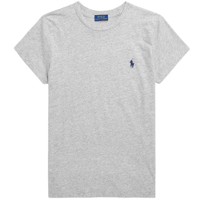 Heather Grey - Front - Ralph Lauren Womens-Ladies Jersey T-Shirt